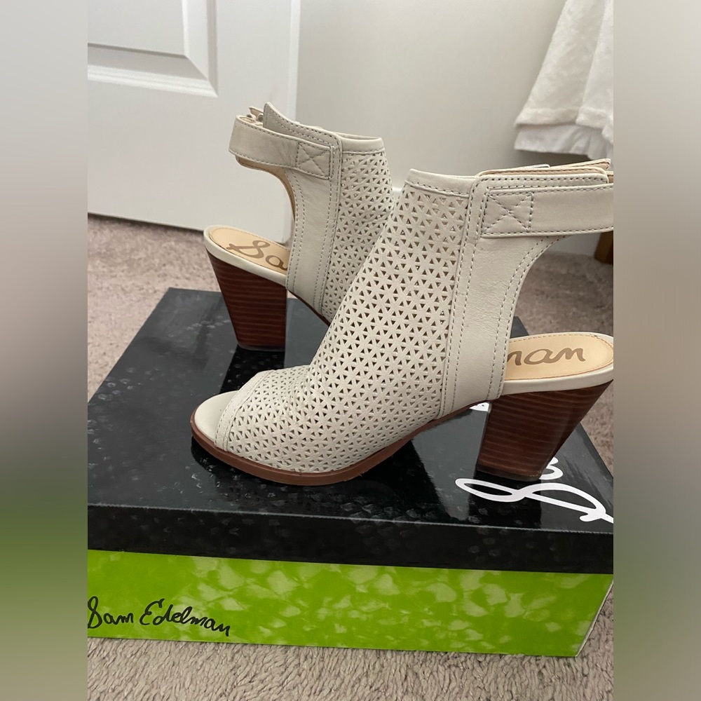 Sam Edelman open toe booties